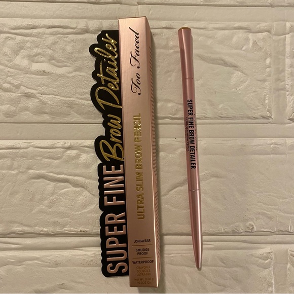 NEW Natural Blond, Too Faced Ultra Slim Eyebrow Pencil Color: Natural Blond - Picture 2 of 7